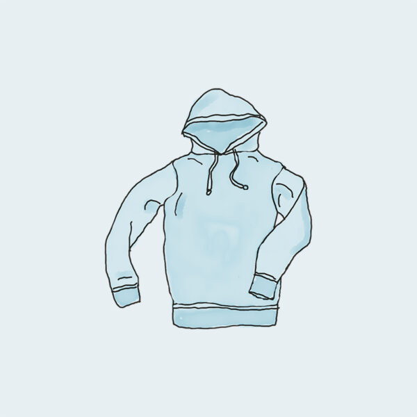 Hoodie blauw